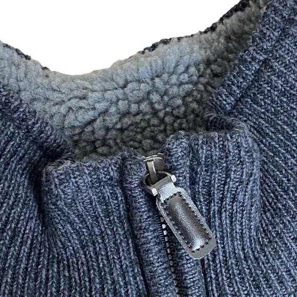 Oscar De La Renta Full Zip Cardigan Grandpa Sweater Gray Mens Sz XL - Picture 2 of 6